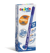 Carioca, Penne cancellabili oops con cappuccio blu, 12 pz