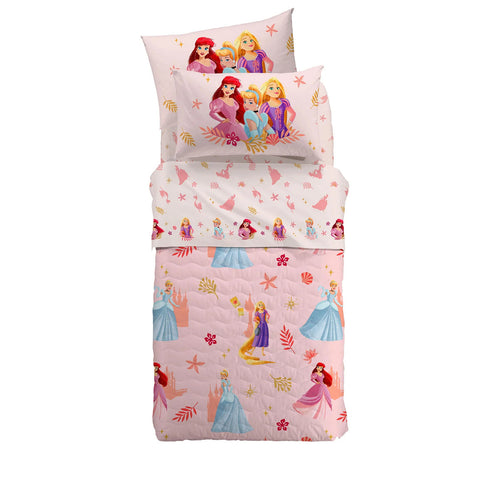Copriletto Trapuntato Magic Princess ! Caleffi Disney, Sogni di Fiaba e Comfort