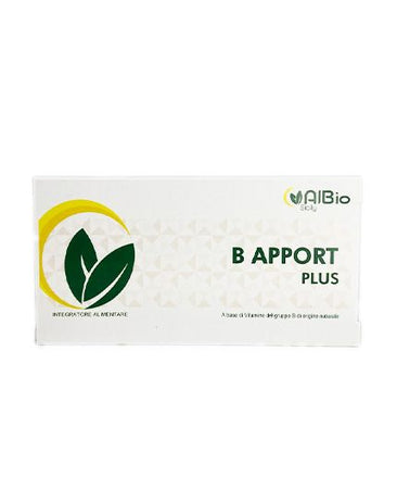 B Apport Plus 45 capsule vitamine del gruppo B fonte naturale di vitamine B1, B2, B3, B5, B6, B9 e B12 sostegno bilanciato