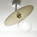 Plafoniera moderna Illuminando PUB PL1PUBBN+DISCO30SB E27 LED metallo lampada soffitto