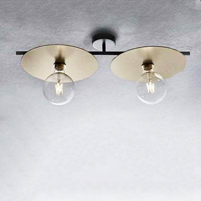 Plafoniera classico Illuminando PUB PL2PUBNR+DISCO30FO E27 LED metallo lampada soffitto