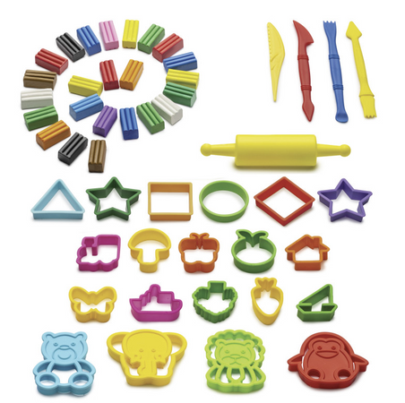 Carioca - creator set di Plastilina modellabile da 24 pz
