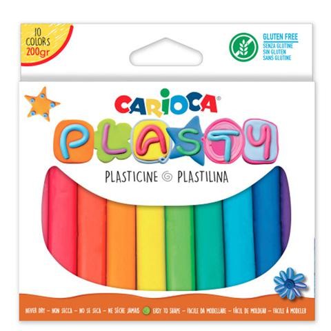 Carioca, Plastilina Plasty, 10 pezzi