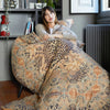 Scaldotto Panthere' ! Caleffi: Plaid in Cotone Morbido, Stampa Animalier e Calore Avvolgente