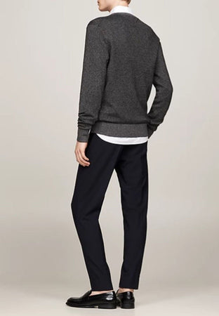 Tommy Hilfiger MAGLIONE PIMA ORG COTTON CASH 2 TONE da uomo