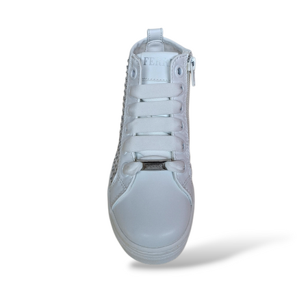 Ferrè FB-401 Sneakers Cerimonia Bambina Bianche – Eleganti con Zip | Taglie 25-40