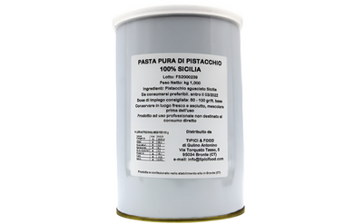 Pasta pura di Pistacchio 100% Sicilia ideale per dolci e gelati - barattolo 1kg Tipici&Food