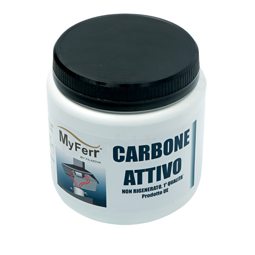 Carbone Attivo Puro 400 gr Alta Qualità per Cappa Aspirante