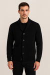 Cardigan bottoni collo camicia