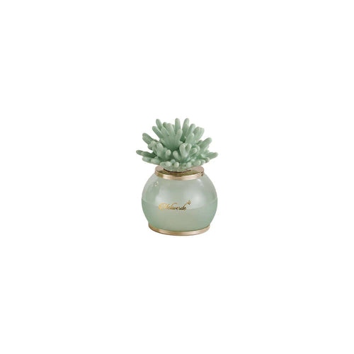 Lampada Bomboniera Corallo Verde Salvia Melaverde – Porcellana 10 cm