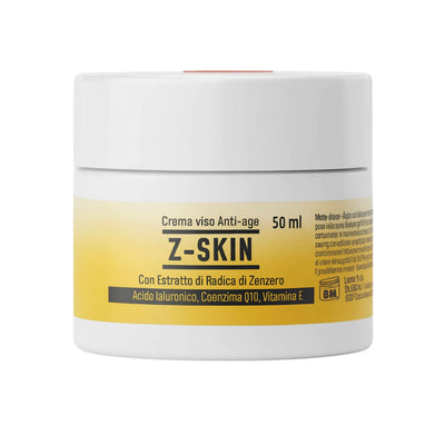 Crema Viso Antirughe con Curcuma e Vitamina E – Idratante e Rigenerante con Burro di Karité – Per Pelle Secca e Grassa – Antiage, Nutriente – 50ml – Antiage Curcuma Z-Skin