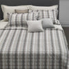Completo Lenzuola Trussardi Light Tartan Matrimoniale Raso di Cotone - The King Luxury