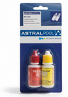 Refill Liquido Reagenti Test Ph e Cloro Misuratore Ph Cloro Kit Analisi Set Ricambio 2 pezzi ASTRALPOOL