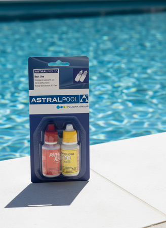 Refill Liquido Reagenti Test Ph e Cloro Misuratore Ph Cloro Kit Analisi Set Ricambio 2 pezzi ASTRALPOOL