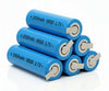 PACCO PROFESSIONALE X6 18650 Li-ion 3.7V - 2000mAh Celle Ricaricabili con Paglietta/Linguette per Saldatura