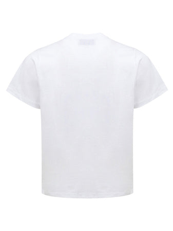 COPERNI T-Shirt in Bianco Ottico con Logo Coperni da donna