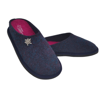 Primo Calzature Ciabatte Donna ValGardena Pantofole Invernali da Casa in Lana, Suola in Feltro con Plantare Estraibile