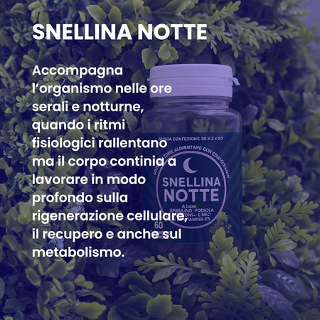 Snellina Giorno & Notte Dimagrante Donna – Integratore Brucia Grassi Naturale con Arancio Amaro, Griffonia e Rodhiola
