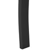 Panchina da Esterno in Metallo Impermeabile Nero, Panca da Giardino a due Posti, 127 x 62 x 82cm - Max 240kg  84B-010