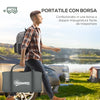 Tenda da Campeggio 4 Posti Impermeabile con Zona Notte e Zona Giorno, in Poliestere, 460x300x200 cm, Verde WY5A20-398V00SDWY5