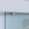 Porta Scorrevole Interna in Vetro Smerigliato e Satinato con Binario B3 in Alluminio per Bagno Cucina Studio Vetro 205x 90x 0,8cm WJ8B70-005WJ8