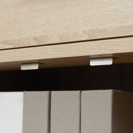 Credenza Moderna Multiuso con Armadietto e Cassetto in Legno 80x30x96.5cm , madia comò mobile F839-384NDA