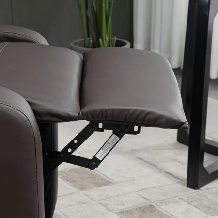 Poltrona Relax Massaggiante con Telecomando e 8 Programmi, Reclinazione e Poggiapiedi, 68x88x98cm, Marrone ZS1700-143V90BNZS1