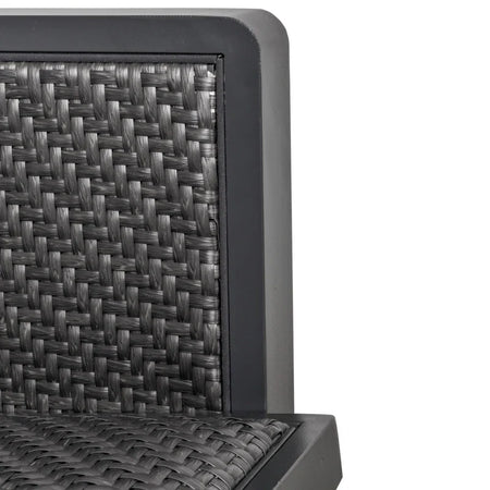 Salotto da Giardino con Divano da Esterno e Tavolino, Mobili da Giardino in Rattan Sintetico, Set 4 Pz, Grigio 860-166