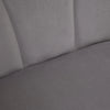 Divano 2 Posti in Velluto con Gambe in Metallo e Schienale a Conchiglia, 132x66x80cm, Grigio RF2839-483V00CGHG2