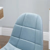 Sedia da Ufficio Ergonomico, Sedia Girevole Scrivania, Regolabile Senza Braccioli, Azzurro, 59x59x81-91cm GH9921-366BUGH9