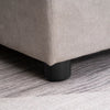 Divano Letto Angolare 3 Posti con Chaise Longue Contenitore in Tessuto, 217x134x85cm, Grigio 839-194