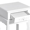 Comodino Moderno con Cassetto Mobiletto Multiuso in Legno Bianco, 40 x 35 x 60cm YH6833-240YH6