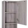 Colonna Bagno in MDF con 2 Armadietti e 2 Ripiani Aperti, 30x32x172.5 cm, color Legno VG3834-212VG3