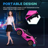 Macchina Elettrica per Bambini 3-5 Anni Lamborghini 12V con Telecomando e Velocità 3-5km/h, Rosa VG1370-171V90PKVG1