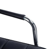 Sedia da Ufficio Ergonomica in pelle PU Nero, Sedia da Studio con 5 Ruote Girevoli, Imbottitura e Altezza Regolabile, 52.5x54x84-99cm ML402-0697ML4