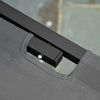 Lettino Prendisole in Alluminio con Schienale Reclinabile a 5 Livelli, 163x58.5x91cm, Grigio 84B-386GY