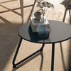 Tavolino da Esterno in Metallo Nero KJ684G-311V00BKKJ6 , basso nero bianco marrone grgio design moderno sala moderno alto rotondo
