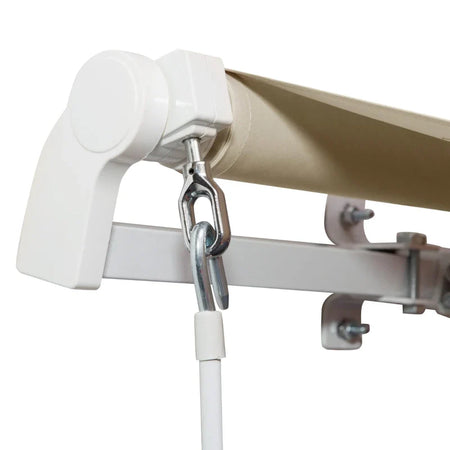 Tenda da Sole per Esterno a Bracci Avvolgibile con Apertura a Manovella, 360x250 cm, Crema BV5840-175V00CWBV5