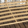 Salotto da Giardino in Rattan Stile Boho con Divano 2 Posti, 2 Poltrone e Tavolino con Vetro 860-287V00YL