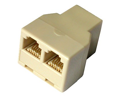 Adattatore Telefonico Da 1X6 Poli Femmina -2X6 Poli Femmina