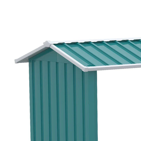 Legnaia con Struttura in Acciaio Galvanizzato e Base rialzata, 240x 86x160cm, Verde ZB5845-835V00GNZB5