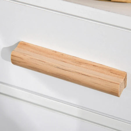Mobile Salvaspazio Bagno in Legno Bianco, Mobile a Colonna con Armadietti e Cassetto 39x30x180cm QA2834-312QA2