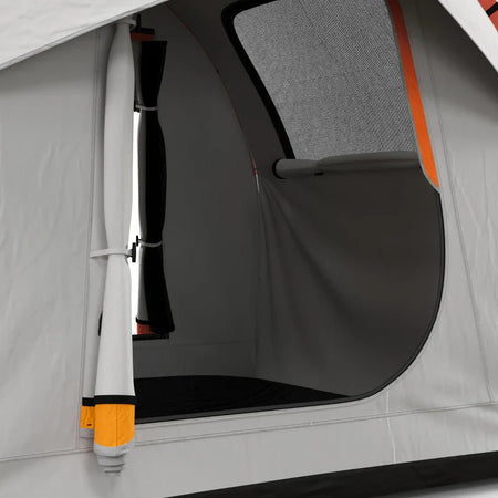 Tenda per Auto Impermeabile a 3 Porte in Poliestere, PE e Fibra di Vetro, 239x210x210 cm, Grigio e Arancione EG5A20-343V00OGEG5