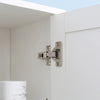 Colonna Bagno Salvaspazio in Legno con Specchio e Apertura a Pressione, 30x28x170cm, Bianco KL7834-461V01KL7