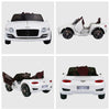 Macchina Elettrica per Bambini Bentley con 2 Portiere Guida Manuale e Telecomando, Fari e Suoni, 108x60x43cm, Bianco FG4370-045FG4
