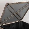 Baule da Esterno in Rattan PE e Acciaio con Fodera Interna, 75x75x70 cm, Nero e color Sabbia  865-020V00KK