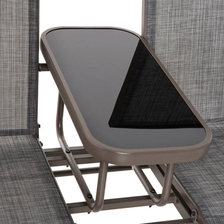 Dondolo da Giardino a Due Posti con Tavolino 81 × 147 × 100cm 84A-011