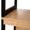 Colonna Bagno con 2 Cassetti e 3 Vani Aperti in Legno MDF e Bambù 30x30x144.3 cm YH2834-208YH2