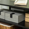 Tavolino in Legno 60x60x46 Nero GY4839-248BKGY4 , soggiorno salotto basso nero bianco marrone grgio design moderno sala moderno alto divano camera legno vetro rotondo