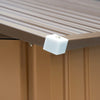 casetta utensili attrezzi esterno giardino casa armadio capanno box deposito 277x195x192cm, Gialla MJ6845-031YLMJ6